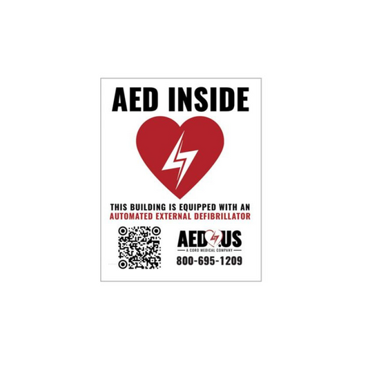 AED.us AED Inside Window Decal