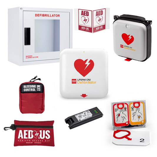 Physio-Control LIFEPAK CR2 School Bundle (Cellular Connectivity) (AED 365 Pro Included - 3 Year)