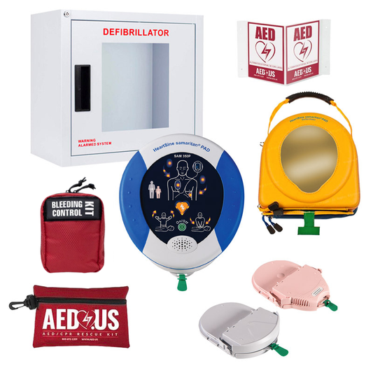 HeartSine Samaritan PAD 350P School Bundle (AED 365 Pro Included - 3 Year)