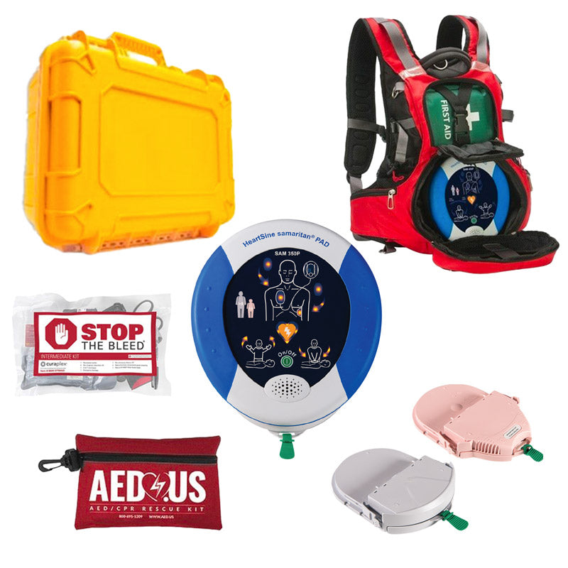 HeartSine samaritan PAD 350P Athletic Bundle (AED 365 Pro Included - 5 Year)