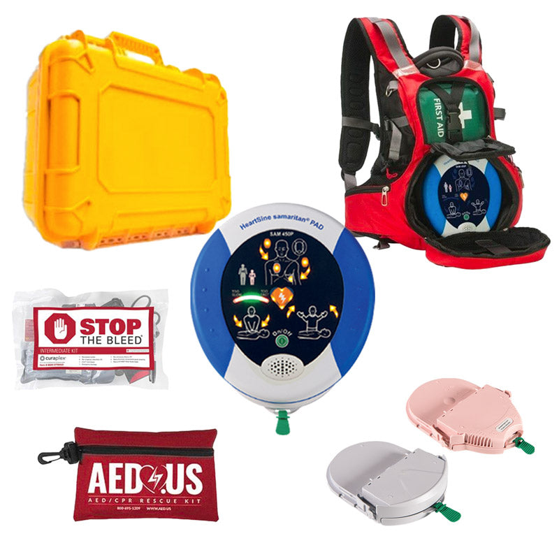 HeartSine samaritan PAD 450P Athletic Bundle (AED 365 Pro Included - 5 Year)