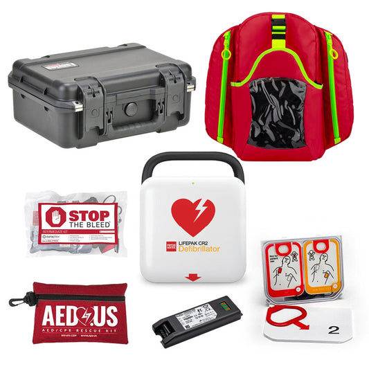 Physio-Control LIFEPAK CR2 Athletic Bundle (Cellular Connectivity) (AED 365 Pro Included - 5 Year)