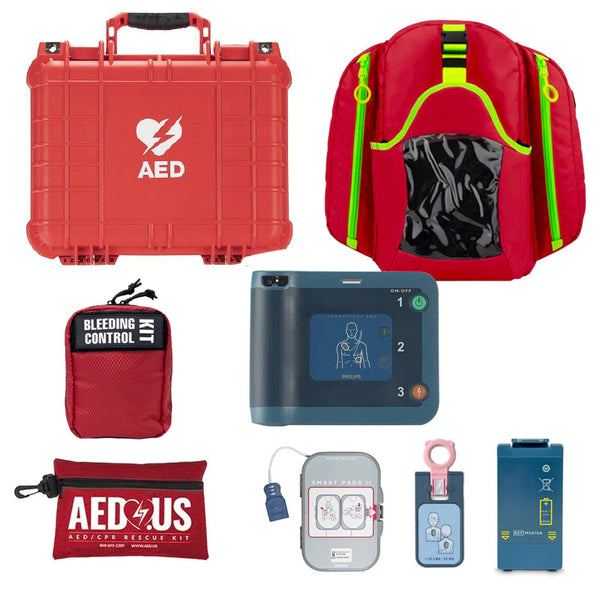 Philips HeartStart FRx Athletic Bundle (AED 365 Pro Included - 3