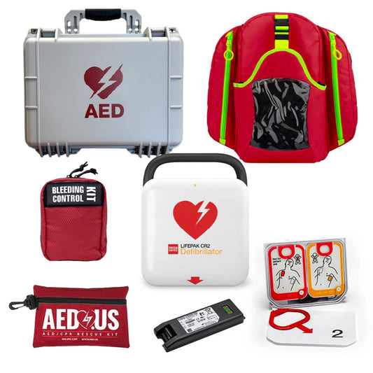 Physio-Control LIFEPAK CR2 Athletic Bundle (AED 365 Pro Included - 3 Year)
